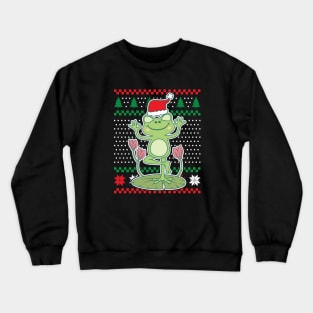 Ugly Christmas Sweaters Cottagecore Frog Crewneck Sweatshirt